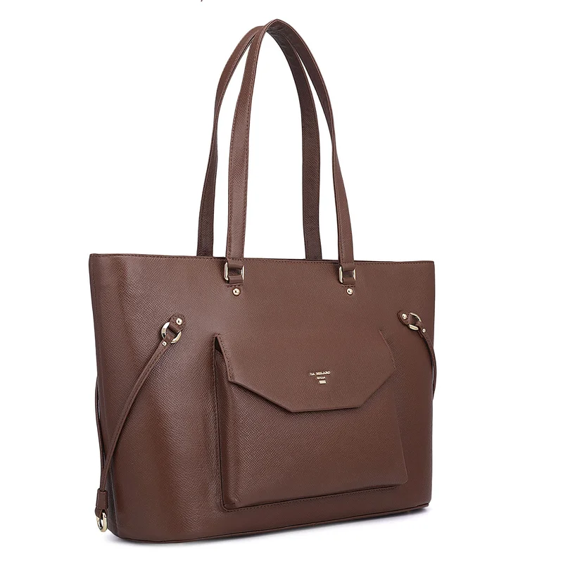 Da Milano Large Franzy Leather Tote - Date